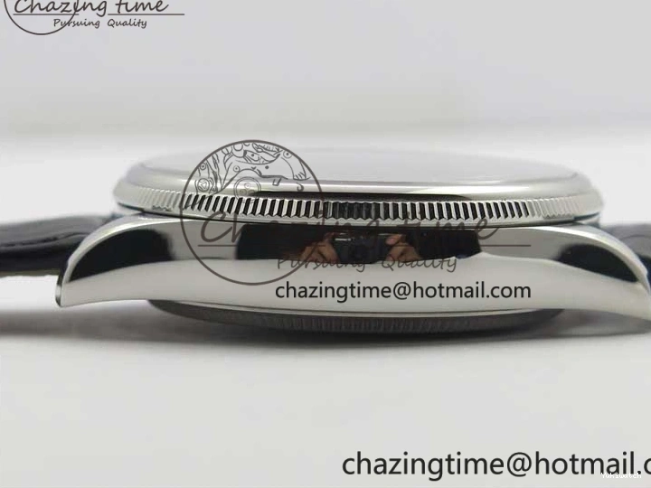 Date BP Markers Leather Real Strap Black Black on Edition Maker 50519 Sticks Dial SS Best SA3165 Cellini 0320